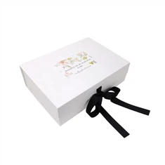 Hộp quà tặng từ tính với bán buôn ruy băng